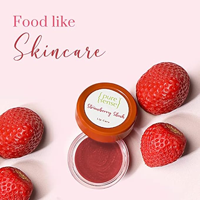PureSense STRAWBERRY SLUSH LIP SCRUB FOR SENSITIVE | DRY | CHAPPED & PIGMENTED LIPS WITH COFFEE OIL | VITAMIN A & E | SHEA BUTTER | ALMOND & OLIVE OIL FOR NOURISHED & MOISTURISED LIPS | 5G - Image 2